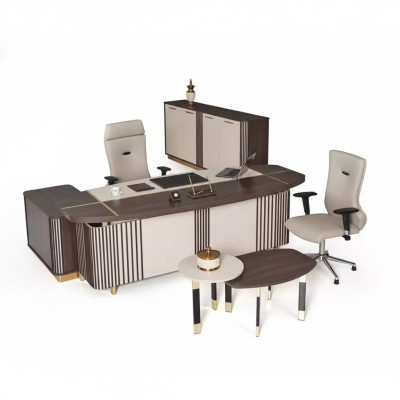 Moderne Arbeitszimmer Einrichtung Büromöbel Designer Office Möbel 3tlg