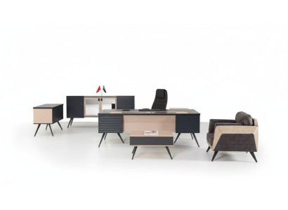 Modernes Arbeitszimmer Set Luxus Büromöbel Aktenschrank Schreibtisch