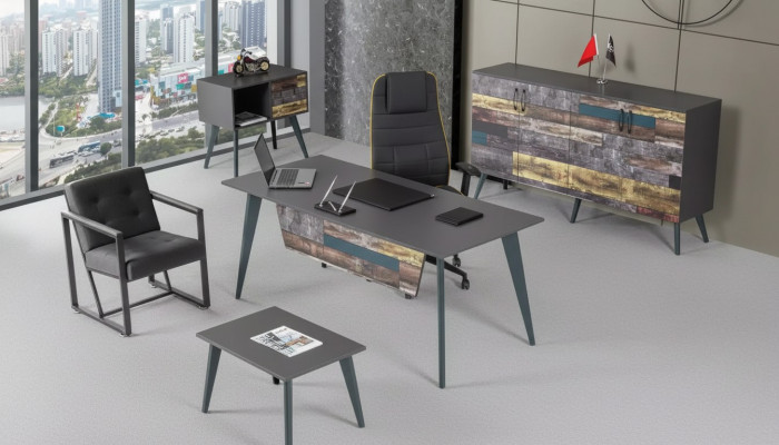 Arbeitszimmer Set Komplette Büromöbel Schreibtisch Büroschrank Luxus