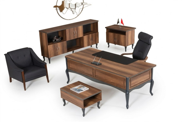 Klassisches Komplett Büro Einrichtung Schreibtisch Aktenschrank Büro Einrichtung