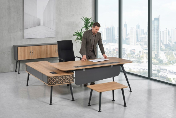 Luxus Büromöbelausstattung Komplettes Set Arbeitszimmer Designer Möbel
