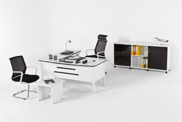 Luxus Büro Set Arbeitszimmermöbel Eckschreibtische Office Möbel Holz