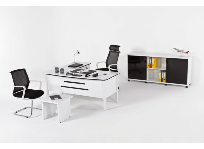 Luxus Büro Set Arbeitszimmermöbel Eckschreibtische Office Möbel Holz
