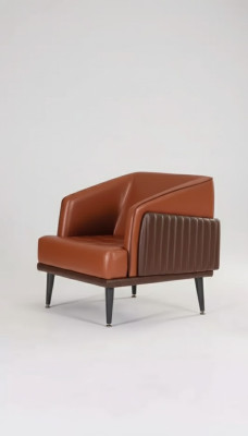 Luxus Sessel Stil Modern Arbeitzimmer Polster Stoff Design Büro Möbel Neu