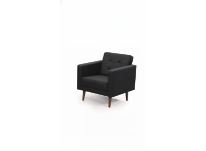 Büro Sessel Stil Modern Textil Möbel Schwarz Sessel Polster Stoff Neu