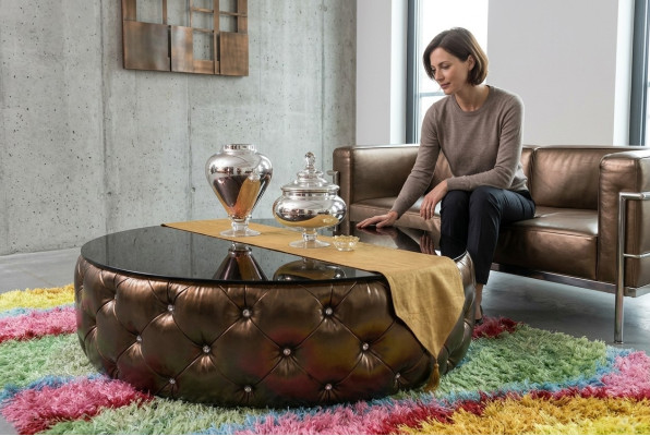 Couchtisch Chesterfield Luxus Wohnzimmer Kaffeetisch Holz Modern