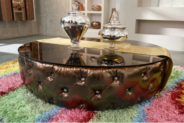 Couchtisch Chesterfield Luxus Wohnzimmer Kaffeetisch Holz Modern