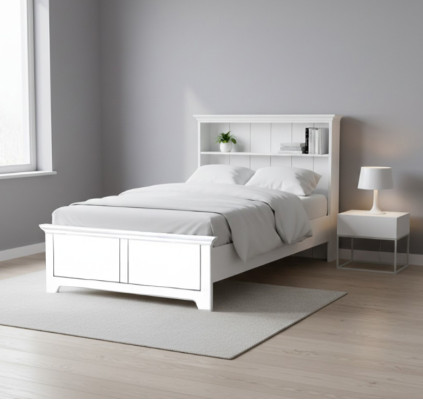 Holzbett Schlafzimmer Design Luxus Möbel Jugendzimmer Weiß Klassisch