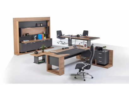 Schreibtisch Büromöbel Eckschreibtisch Couchtisch Aktenschrank 3tlg. Set
