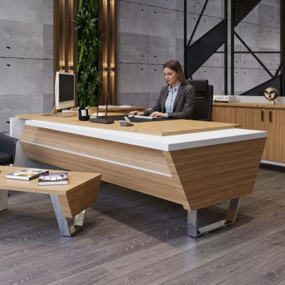 Moderner Tisch Designer Möbel Büromöbel Büroschrank Design Holzmöbel Schrank