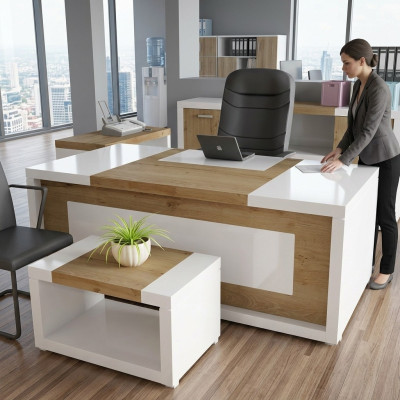Empfangstheke Rezeption Tisch Möbel Tresen Praxis Kanzlei Büro Hotel