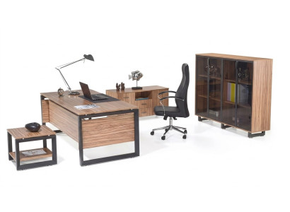Büromöbel Schreibtisch Kommode Aktenschrank Couchtisch Einrichtung 4tlg.