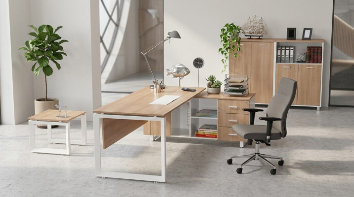 Büro Möbel Schreibtisch Aktenschrank Couchtisch 4tlg. Set Einrichtung
