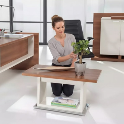 Brauner Couchtisch Holztisch Mit Ablage Braun Exklusive Wohnzimmer Möbel