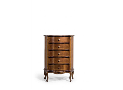 Klassische Braune Holzkommode Schubladen Konsole Luxus Möbel Anrichte