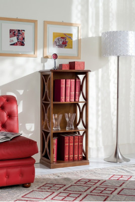 Klassisches Braunes Bücherregal Regal Schrank Wohnzimmer Möbel Stilvoll