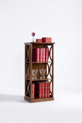 Klassisches Braunes Bücherregal Regal Schrank Wohnzimmer Möbel Stilvoll