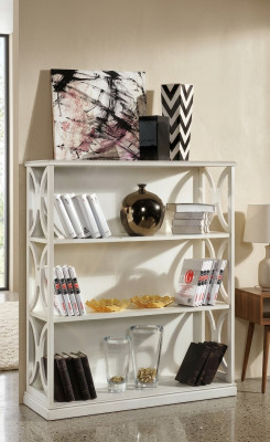 Klassisches Weißes Bücherregal Holzmöbel Wohnzimmer Ablage Regale Neu
