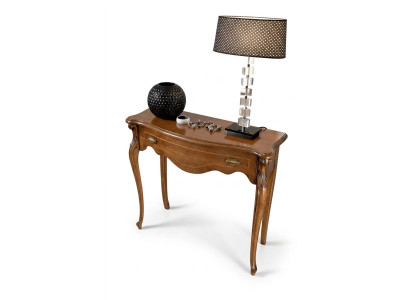 Brauner Luxus Konsolentisch Schublade Holzmöbel Schlafzimmer Design Neu
