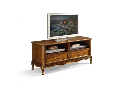 Klassischer Brauner TV-Ständer Hochwertiges Sideboard Wohnzimmer Möbel