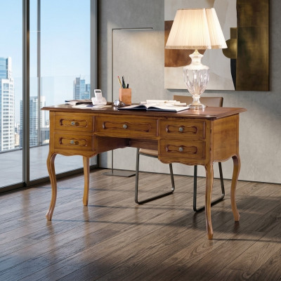 Brauner Bürotisch Luxus Arbeitszimmer Möbel Holz Schreibtisch Klassisch
