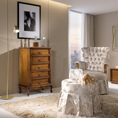 Klassische Kommode Luxus Sideboard Holzmöbel Wohnzimmer Einrichtung