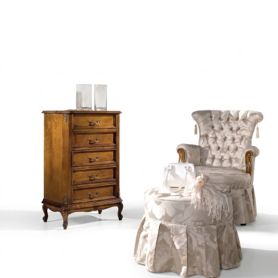 Klassische Kommode Luxus Sideboard Holzmöbel Wohnzimmer Einrichtung