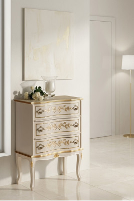 Klassische Weiße Kommode Holzmöbel Wohnzimmer Aufbewahrungsschrank Neu