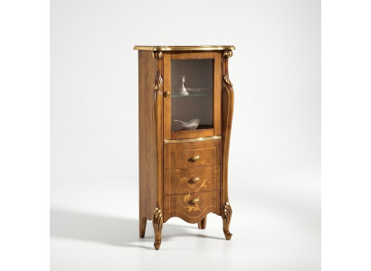 Klassische Braune Vitrine Esszimmer Möbel Luxus Anrichte Kommode Holz