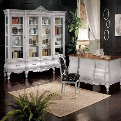Weiße Büro Möbel Schreibtisch Bücherregal Luxus Tisch Regal Einrichtung