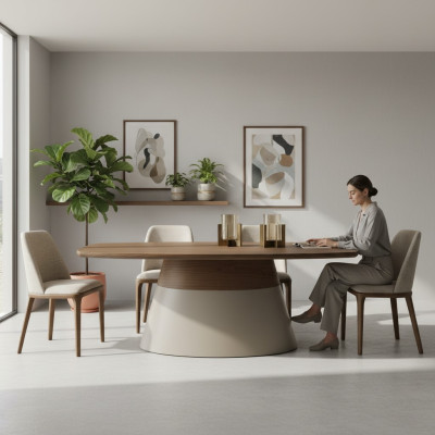 Gruppe Essecke Essgruppe Esstisch Braun Holz Set 7tlg Esszimmertisch