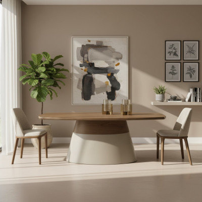 Gruppe Essecke Essgruppe Esstisch Braun Holz Set 7tlg Esszimmertisch