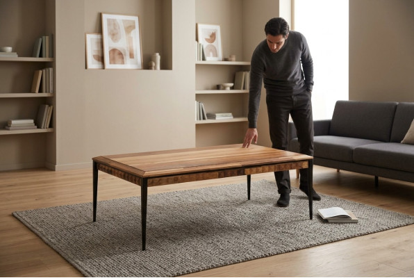 Couchtisch Wohnzimmer Tisch Braun Holz Kaffeetisch Wohnzimmertisch