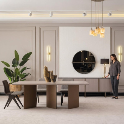 Esszimmer Essgruppe Esszimmermöbel Esstisch Essecke 9tlg Holz Beige