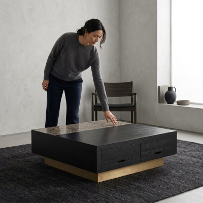 Couchtisch Beistelltisch Kaffeetisch Sofatisch Schwarz Tisch Metall