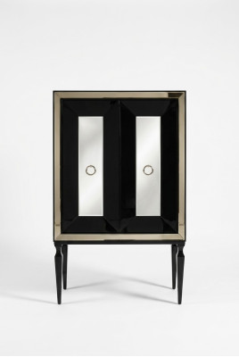 Design Barschrank Schrank Holzschrank Holz Bar Schwarz Getränke