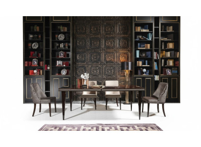 Essecke Esszimmer Essgruppe Luxus Esstisch Stühle Schwarz Holz 7tlg