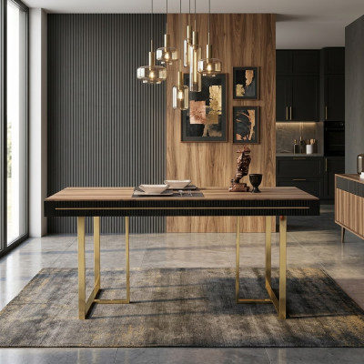 Holztisch Esszimmertisch Esstisch Tisch Esszimmer Essecke Holz Braun