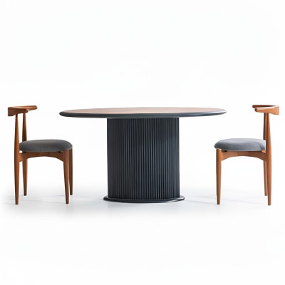 Essgruppe Komplette Esszimmer Esstisch Stühle 5tlg Braun Klassischе