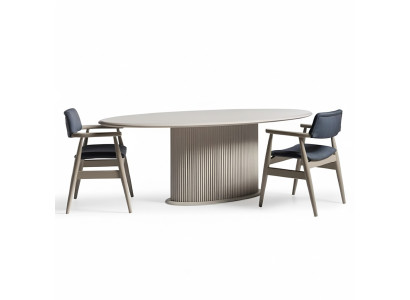 Essecke Essgruppe Esszimmer Esstisch Stühle 5tlg Beige Moderne Holz