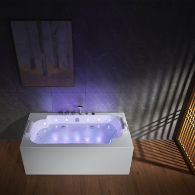 Whirlpool  LED Wanne Spa Indoor Badewanne Whirlwanne Hydrotherapie