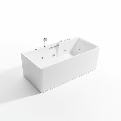 Whirlwanne Indoor Whirlpool Badewanne Home Spa Weiß Wanne Relax