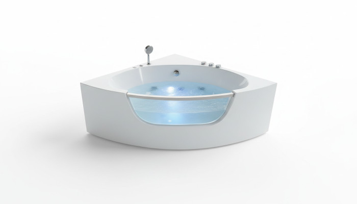 Eckwanne Eckbadewanne Whirlpool  Relax Wanne Spa Indoor Badewanne