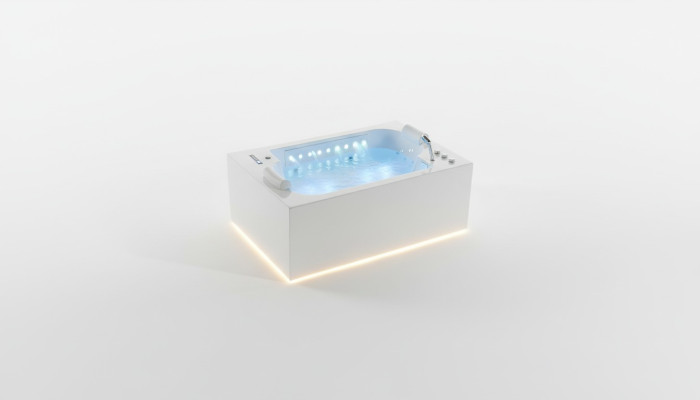 Badewanne Wanne  Indoor Whirlpool Badewanne Spa Wanne LED 180x120