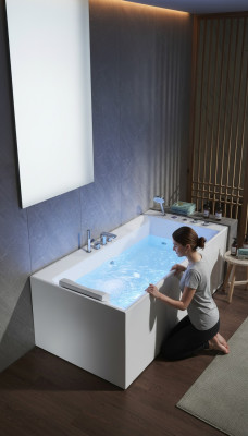 Design Badewanne Sprudel Jacuzzi Whirlpool Wanne Luxus Wanne Wellness