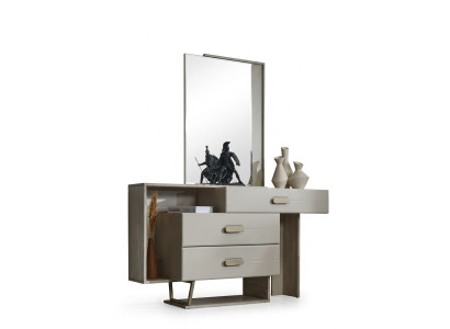 Moderner Schminktisch Frisiertisch Designer Kosmetiktisch Möbel 2tlg Set
