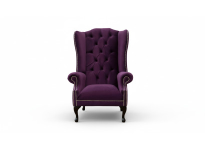 Ohrensessel Sessel Design Polster Sofa Couch Chesterfield Textil Neu