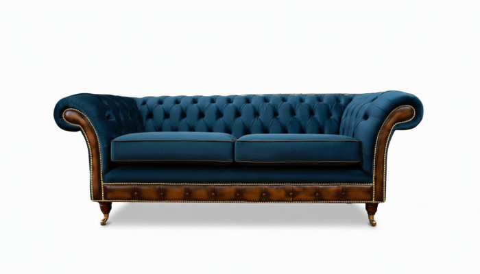 Design Dreisitzer Couch Polster Sofa Chesterfield Zimmer Möbel Sitz