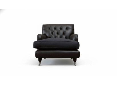 Chesterfield Design Sessel Couch Polster Luxus Couchen 1 Sitz Leder