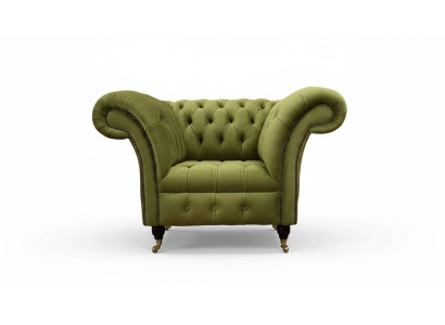 Chesterfield Design Sessel Couch Polster Luxus Textil Couchen Einsitzer